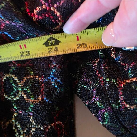 Vtg Womens Tapestry Feel Colorful Circle Print Suit Jacket Size 2X Boho Artistic - Picture 6 of 8